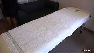 Housewife Receives Sensual Massage with Happy Ending from Masseur