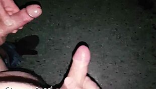 Suggestive encounter with stranger at gay club leading to mutual climax