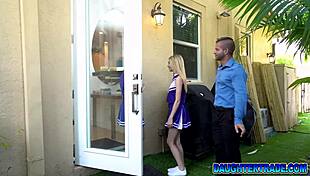 The cheerleader teens give their stepdaddies the best sex.
