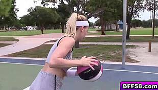 Lesbian Athletes Finger And Lick Each Other's Wet Pussies Hard