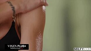 Milfy married milf Aderes Quin rides a monster cock in secret behind her husband's back!