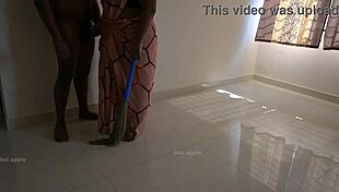 tamil maid prabha jerks owner cock passionately between chores