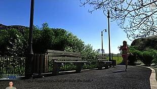 Big city pleasures training with sexy blonde Katia John, staring at her big boobs 😍