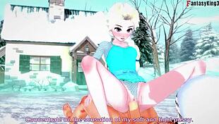elsa in frozen fantasy adventure