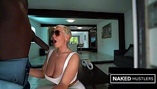 curvy milf gets wild from yard to kitchen in miami