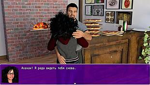 Watch Angelica in this hentai remake, getting horny in stockings with hairy pussy on the toilet