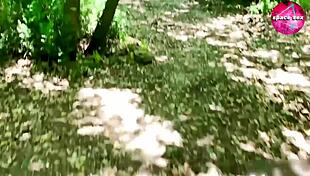 Bold Hentai Girl Masturbates Solo While Camping