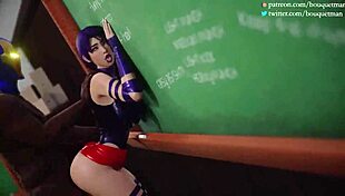 Psylocke takes on monster cocks in compilation