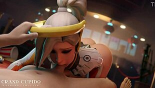 Overwatch best pmv featuring tracer, widowmaker, brigitte, sombra, dva, ashe, mercy and kiriko in hentai compilation