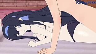 Big boobs 3D anime with creampie and tits play