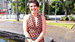 tourist matches with beautiful brazilian clara lady snow for sexy encounter