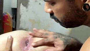 Married Man Escapes Home For Sensual Spitting And Handjob With Muscular Brazilian