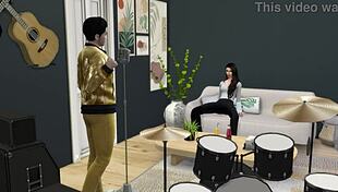 Mila Kunis And Elvis Presley In Simulated Intimate Scene