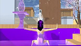 Point Of View Cartoon Fox Girl Dances On Your Lap In Sakura School Simulator