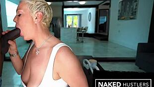 Milf slut gets fucked in various positions in her house