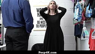 security officer catches hijab teen shoplifting