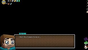 hornycraft parody where femdom gets her face covered in cum