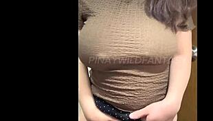 Wow, hot Filipina MILF teases step bro with big boobs on video call! 😍