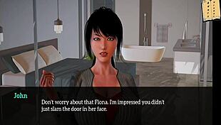 In my new family, we have erotic sex in this anime game