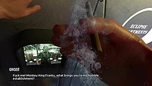 Hot black haired babe dances before getting fucked in anime game 😍💃