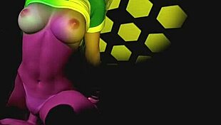 Brazilian College Girl Rides Hard In Club