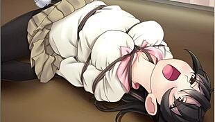 Teacher punishes student with toys in anime sex game
