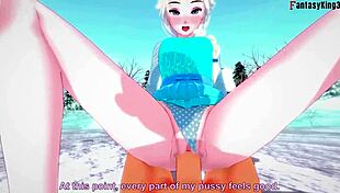 elsa in frozen fantasy adventure
