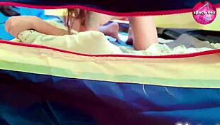 Bold Hentai Girl Masturbates Solo While Camping