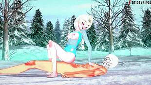 elsa in frozen fantasy adventure