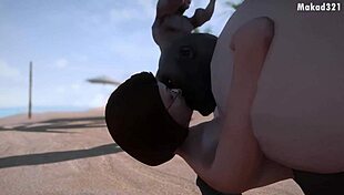 white milf cheats with big black cock in 3d