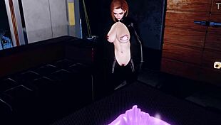 3D BBW Hot Asian Employee Interacts with Her Fat Boss