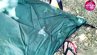 Bold Hentai Girl Masturbates Solo While Camping