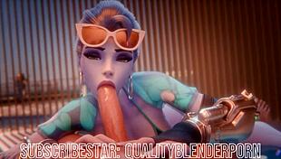 Widow Deepthroats Cock On The Beach