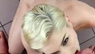 I secretly filmed Skye Blue's intense washing machine sex session