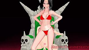 In this hentai anime, I dance and have sex with my favorite mistress