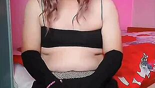 sissy crossdresser rides in sexy dress with big ass