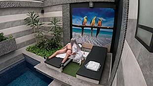 Room Service Girl from Private Suite Sucks Me Off Until I Finish