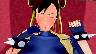 chun-li gets blowjob and fucking in street fighter pov fantasy