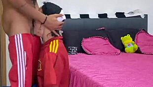 Detailed gay sex in Adidas pants involving oral and anal