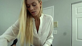 Addie Andrews gives slow sensual blowjob edging