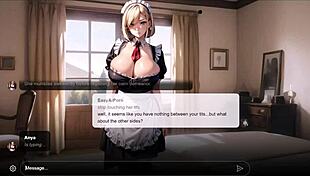 blonde maid anal roleplay