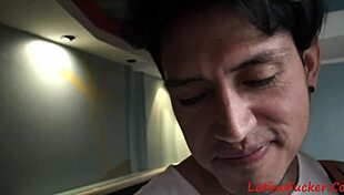 Latina men fuck outdoors for money on hidden cam