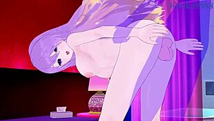 usada pekora and moona hoshinova share a steamy 3d hentai moment