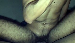 This couple enjoys hairy bareback with monster cock in homemade video