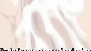 丰满少女为幸运家伙激烈动漫战斗，谁赢无码对决？