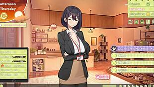 Summer clover harem hentai game ep 4 caught my boss masturbating to my giant cock