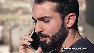 Latina maid hints at extra pay for her blowjob skills