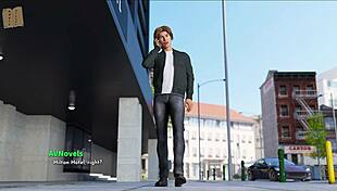 In Free Will 54, cute anime girl shows off big tits in outfit