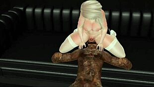 My friend's friend in an anime hentai adventure