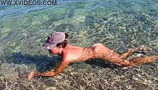Nudist Public Beach Voyeur Captures Natural Girl Enjoying Freedom